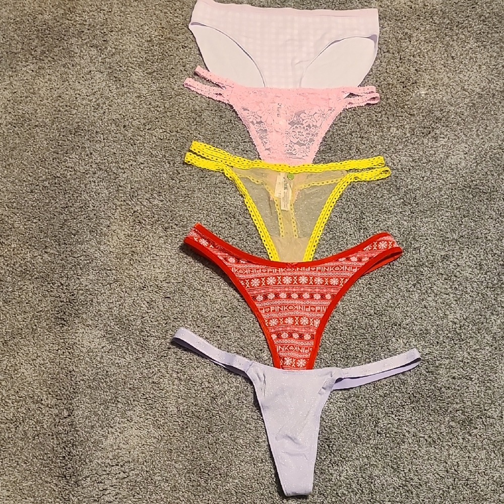 PINK VS Lace and Patterned Panty Set